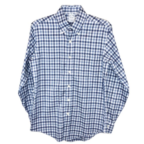 Brooks Brothers Other - Brooks Brothers Mens Plaid Slim Fit Button Down -S